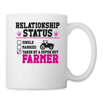 Farming Farmer Girl Girlfriend - Tasse - Weiß - Rechts