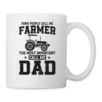 Farming Farmer Dad Father Vintage - Mug - white - Right