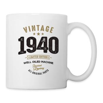Jahrgang 1940 82. Geburtstag - Tasse - Weiß - Rechts
