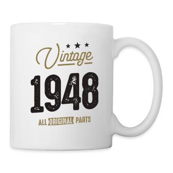 Millésime 1948 74e anniversaire - Mug blanc - blanc - Droite