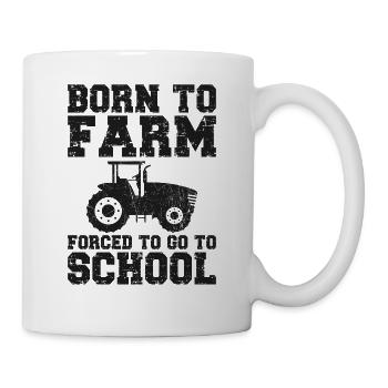 Farming Farmer Vintage Tractor - Tasse - Weiß - Rechts