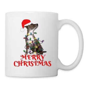 Christmas Gift Dog String Lights - Mug - white - Right
