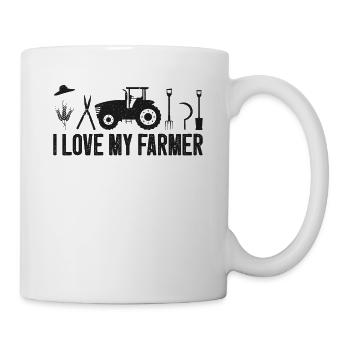 Farming Farmer Vintage Tractor I - Tasse - Weiß - Rechts