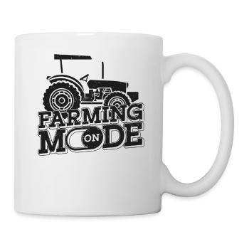 Agriculteur Tracteur d’époque - Mug blanc - blanc - Droite