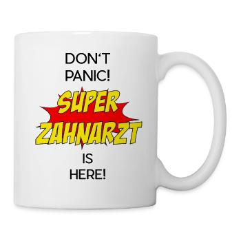 Super Zahnarzt / Super Dentist - Tasse - Weiß - Rechts