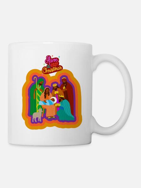 Weihnachtskrippe - Tasse - Weiß