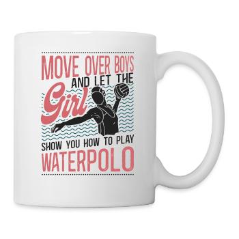 Water Polo Girl Vintage Move Over - Mug - white - Right
