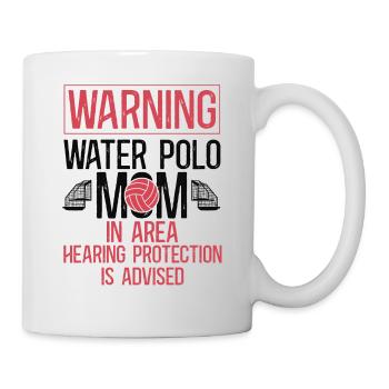 Water Polo Mom Vintage Warning - Mug - white - Right