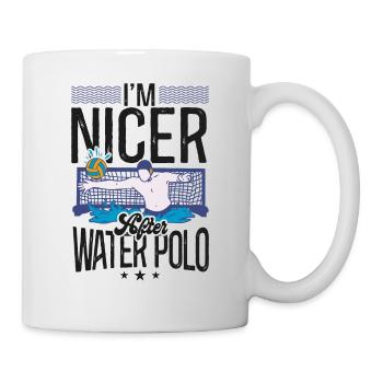 Water Polo I'm Nicer After Water - Tasse - Weiß - Rechts
