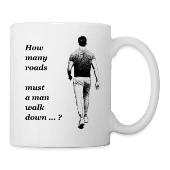 Dylan - Man walking down the road - Tasse - Weiß - Rechts