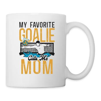Water Polo Goalie Mom My Favorite - Tasse - Weiß - Rechts