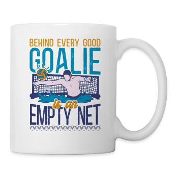 Water Polo Goalie Behind Every - Mug - white - Right
