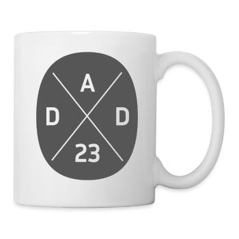 Bester Papa Dad 2023 - Tasse - Weiß - Rechts