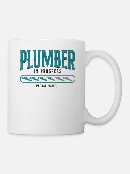 Plumbing Plumber Vintage Plumber - Mug - white