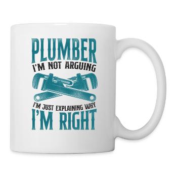 Plombier Plombier Plombier Vintage Plombier - Mug blanc - blanc - Droite
