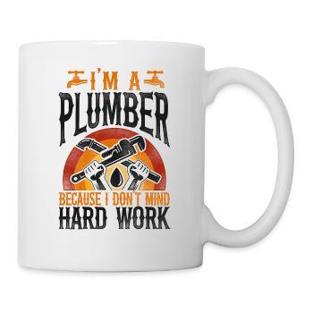 Plumbing Plumber Vintage I'm A - Tasse - Weiß - Rechts