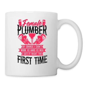 Plumbing Plumber Female Female - Mug - white - Right