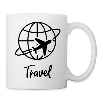Travel the world - Tasse - Weiß - Rechts