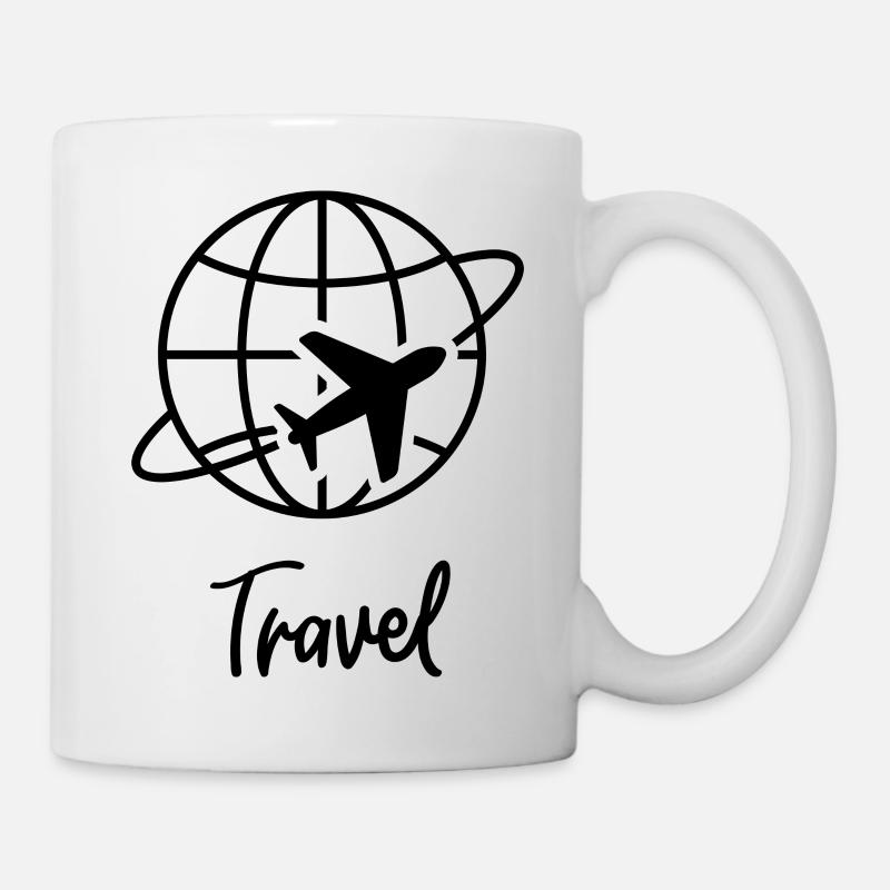 Travel the world - Tasse - Weiß
