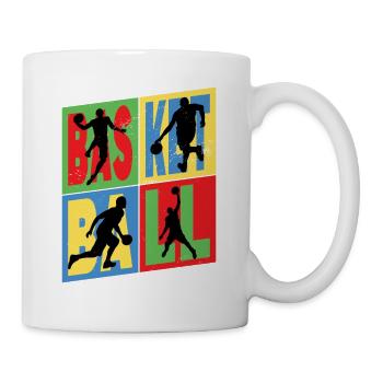 Basketball Basketballspieler Spieler Vintage Retro - Tasse - Weiß - Rechts