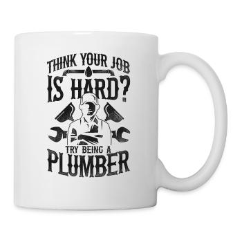 Plumbing Plumber Vintage Think - Tasse - Weiß - Rechts