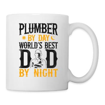 Plumbing Plumber Dad Vintage - Mug - white - Right