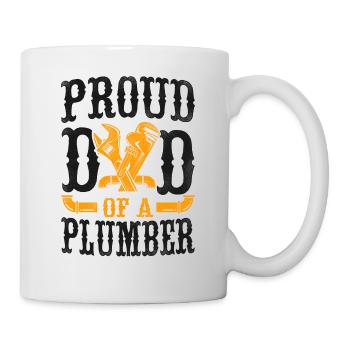 Plumbing Plumber Dad Vintage Proud - Mug - white - Right