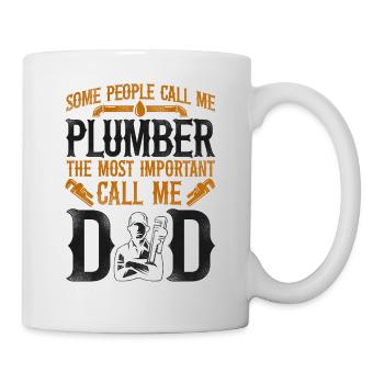 Plumbing Plumber Dad Vintage Some - Mug - white - Right