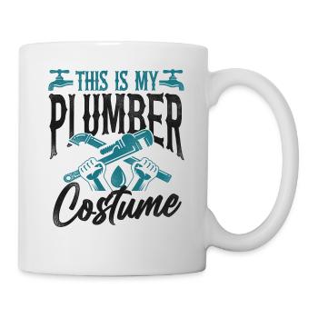 Plumbing Plumber Halloween Vintage - Mug - white - Right