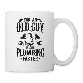 Plumbing Plumber Grandpa Retired - Mug - white - Right