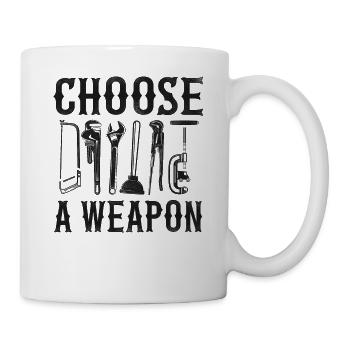 Plumbing Plumber Vintage Choose A - Tasse - Weiß - Rechts