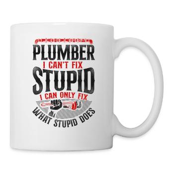 Plombier Plombier Vintage Plombier I - Mug blanc - blanc - Droite