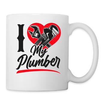 Plumbing Plumber Girlfriend Wife - Mug - white - Right