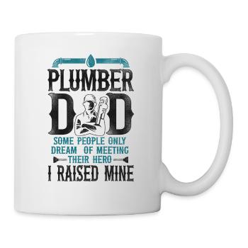 Plumbing Plumber Dad Vintage - Mug - white - Right