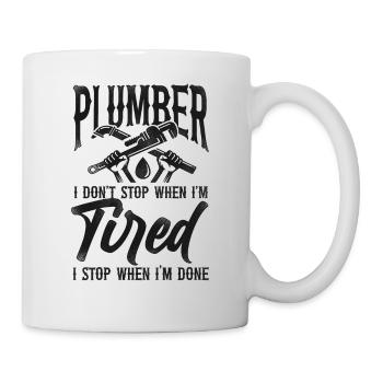 Plumbing Plumber Vintage Plumber I - Tasse - Weiß - Rechts
