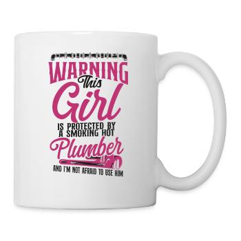 Plomberie plombier Petite amie Femme - Mug blanc - blanc - Droite
