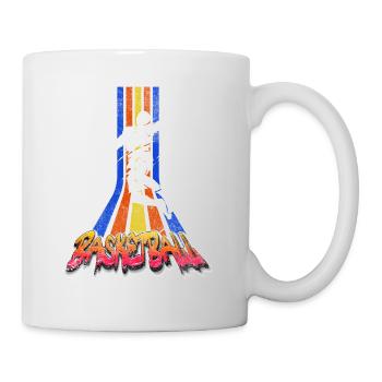 Basketteur Basketteur Dunking Vintage Retro - Mug blanc - blanc - Droite