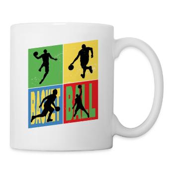 Basketball Basketballspieler Spieler Vintage Retro - Tasse - Weiß - Rechts