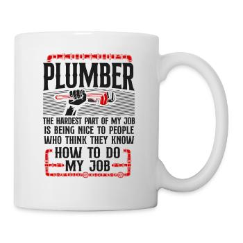 Plombier Plombier Plombier Vintage Plombier - Mug blanc - blanc - Droite
