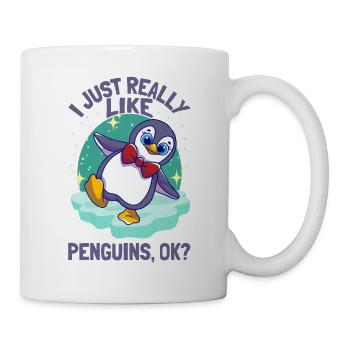 I Just Really Like Penguins Penguin - Mug - white - Right