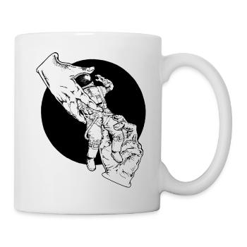 DAS Astronaut Nr 3 Weiss - Tasse - Weiß - Rechts