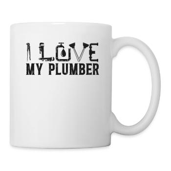 Plumbing Plumber Wife Girlfriend - Mug - white - Right