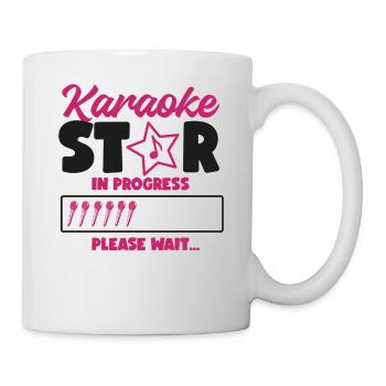 Karaoke Singer Karaoke Star In - Tasse - Weiß - Rechts