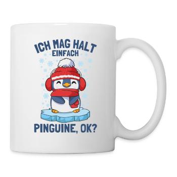 I just like penguins cute penguin - Mug - white - Right