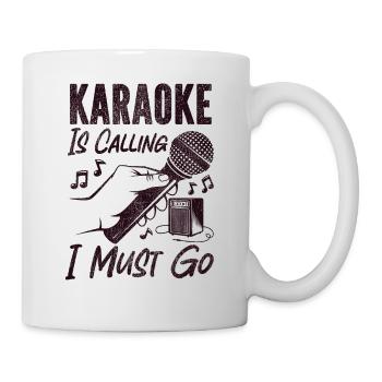 Karaoke Singer Vintage Karaoke Is - Tasse - Weiß - Rechts
