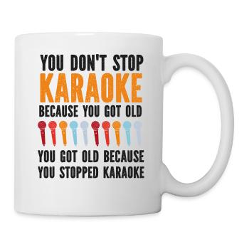 Karaoke Singer You Don't Stop - Mug - white - Right