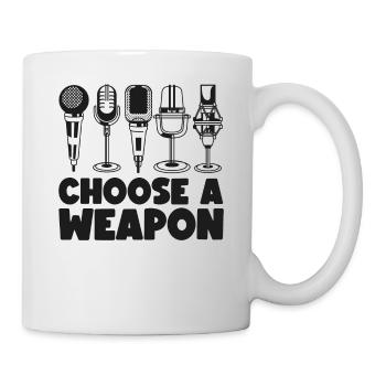 Karaoke Singer Microphone Vocalist - Mug - white - Right