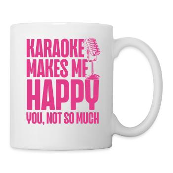 Karaoke Singer 80s Retro Karaoke - Tasse - Weiß - Rechts