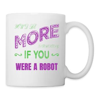 Jokes Building Robots Family Christmas - Mug - white - Right