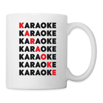 Karaoke Singer Karaoke - Tasse - Weiß - Rechts